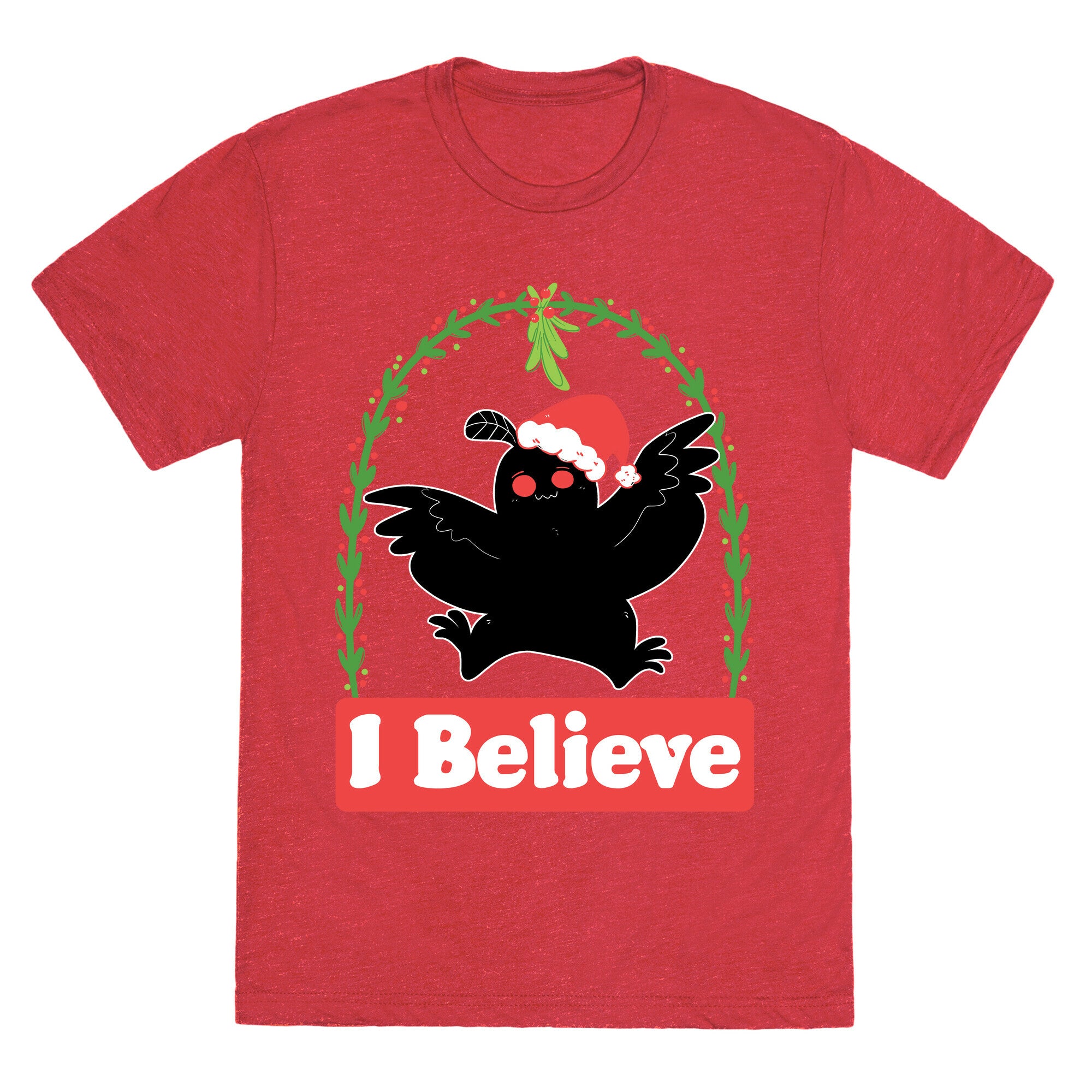 I Believe - Christmas Mothman  Unisex Triblend Tee